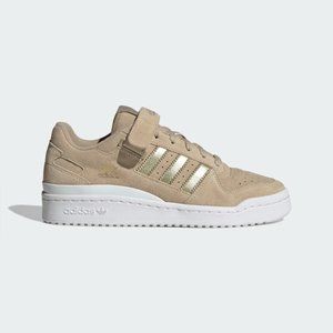 Adidas Forum Low Women's Sneakers, 9 1/2 Color: Beige Tone / Cloud White / Matte